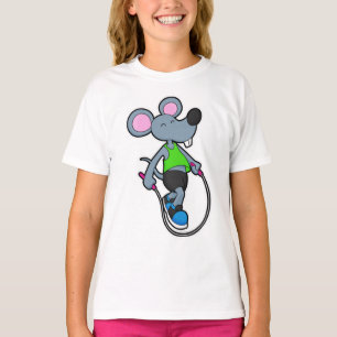 Mouse at Fitness with Rope T-Shirt