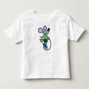 Mouse at Fitness with Rope Toddler T-Shirt