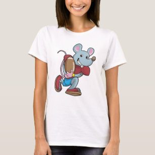 Mouse at Football with Equipment T-Shirt