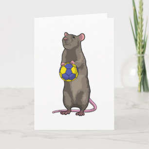 Mouse at Handball Sports Card