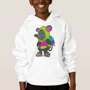 Mouse at Ice skating with Ice skates & Backpack.pn