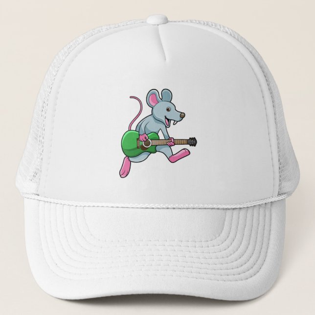 Mouse at Music with Guitar Trucker Hat (Front)