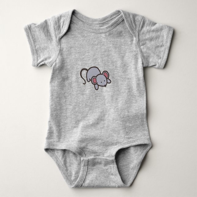 Mouse Baby Bodysuit (Front)