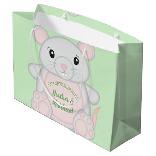 Mouse Baby Shower Large Gift Bag