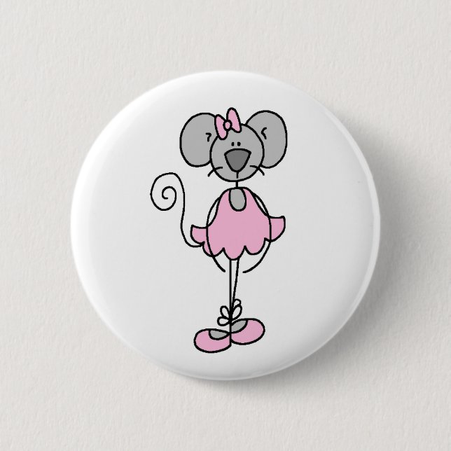Mouse Ballerina Four Button (Front)