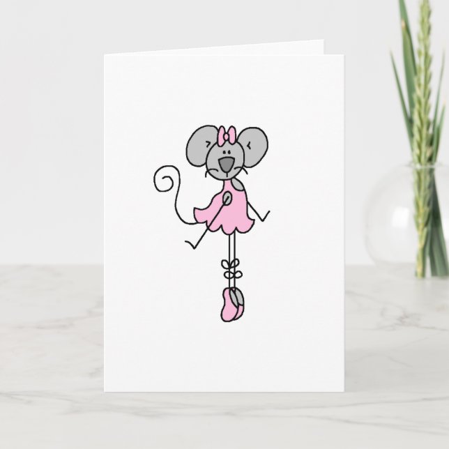 Mouse Ballerina Two Card (Front)