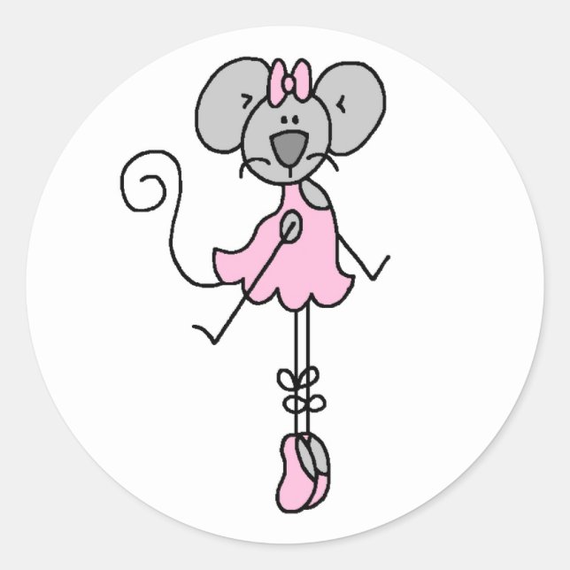 Mouse Ballerina Two Sticker (Front)