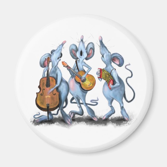 Mouse Band Magnet Music Party (Front)