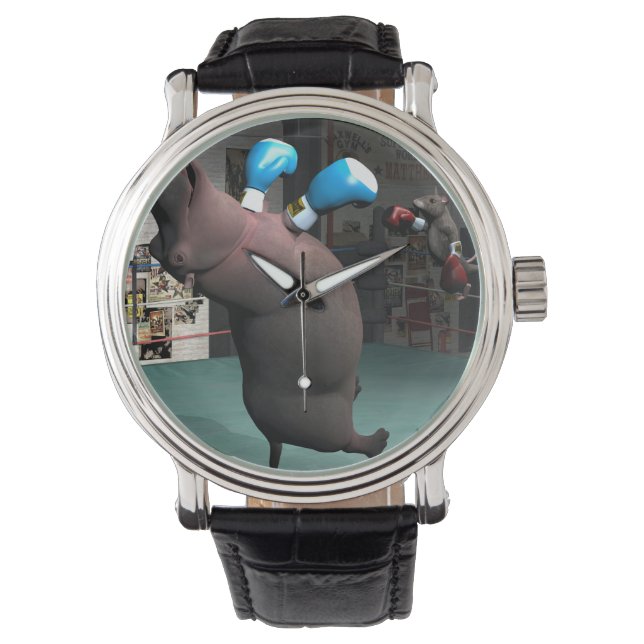 Mouse Beats Hippo KO Watch (Front)