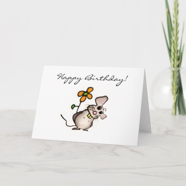Mouse Birthday Card (Front)