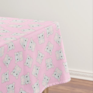 Mouse Birthday Party Pink Tablecloth