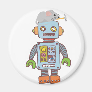 Mouse Building Robot Magnet