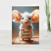 Mouse Cardboard Birthday Sign