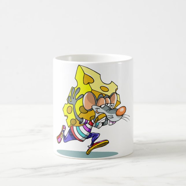 Mouse Carrying Cheese Mug (Center)