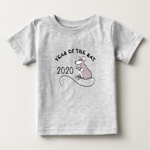 Mouse Cartoon Lunar Rat New Year 2020 Baby T-shirt
