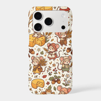 Mouse Cheese Cottagecore Pattern iPhone 17 Case