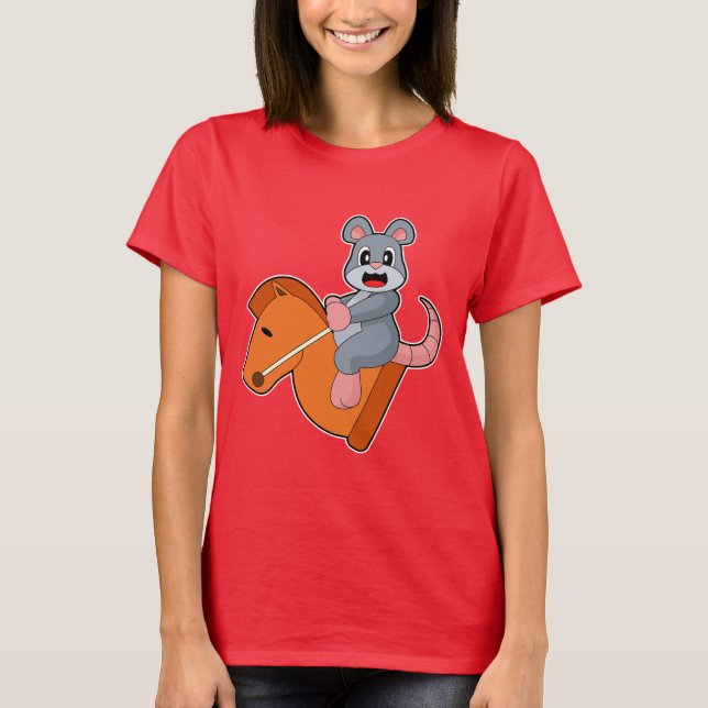 Mouse Chess piece Knight Chess T-Shirt (Front)