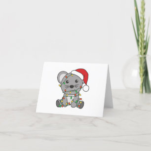 Mouse Christmas Winter Animals Holiday Mice Card