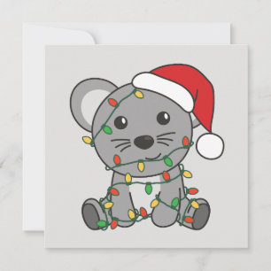 Mouse Christmas Winter Animals Holiday Mice Card