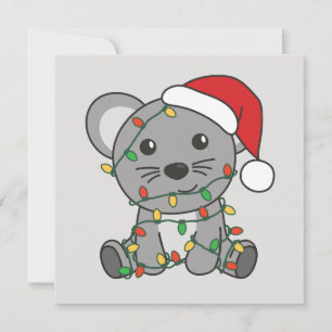 Mouse Christmas Winter Animals Holiday Mice Card