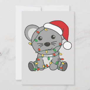 Mouse Christmas Winter Animals Holiday Mice Card