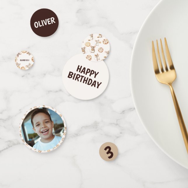 Mouse & Cookie Birthday Party Table Confetti (Group)