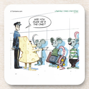 Mouse Crimes by Rick London Funny Coaster