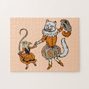 mouse dancing with a cat jigsaw puzzle
