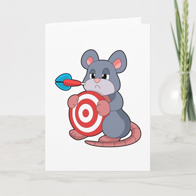 Mouse Darts Dart Dartboard Card (Front)