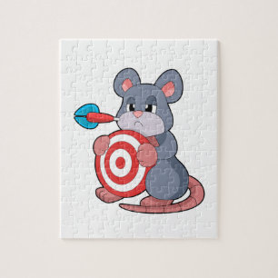 Mouse Darts Dart Dartboard Jigsaw Puzzle