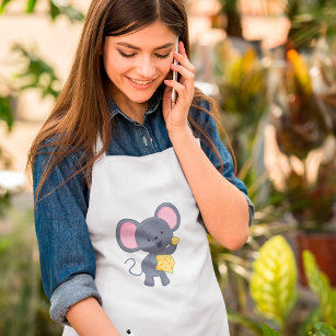 Mouse Eating Cheese Standard Apron
