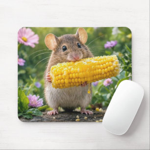 Mouse Eating Corn on the Cob Pad
