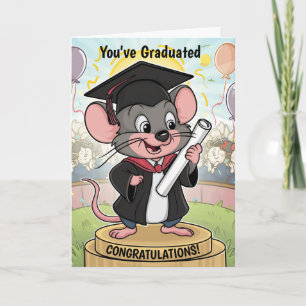 Mouse Graduation Personalised Card