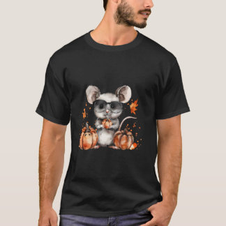 Mouse Halloween Artwork Pumpkin Trick Or Treat Aut T-Shirt