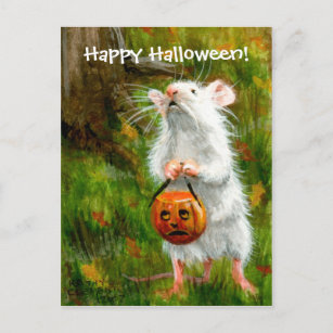 Mouse Happy Halloween! Postcard