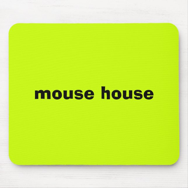 mouse house mouse pad (Front)