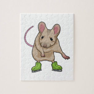 Mouse Ice skating Ice skates Jigsaw Puzzle