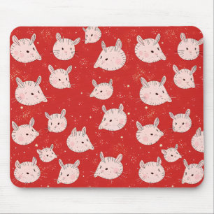 Mouse Illustration Pattern Pad