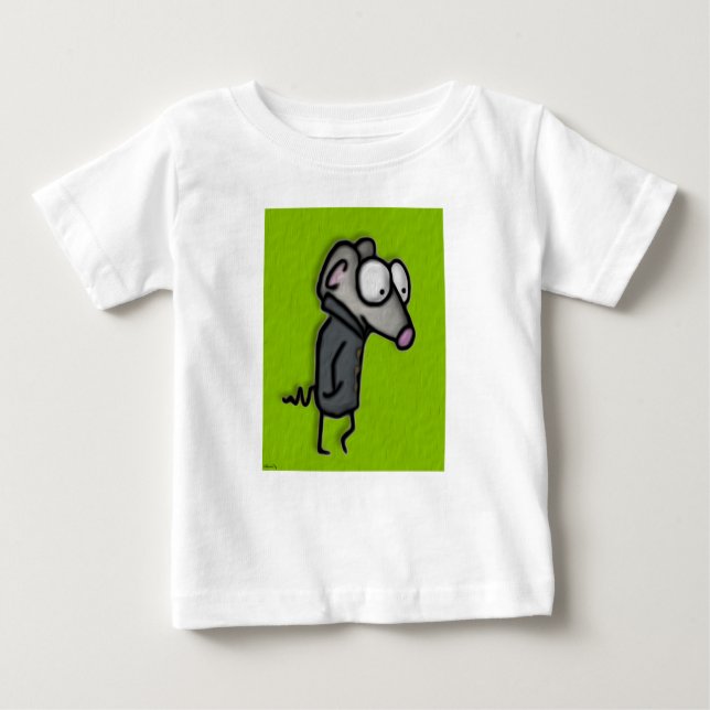 Mouse in a Trench Baby T-Shirt (Front)
