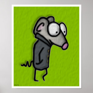 Mouse in a Trench Poster