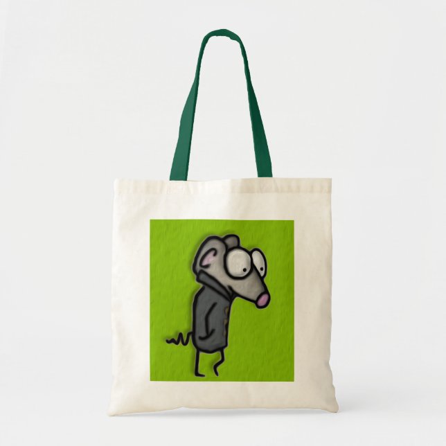 Mouse in a Trench Tote Bag (Front)