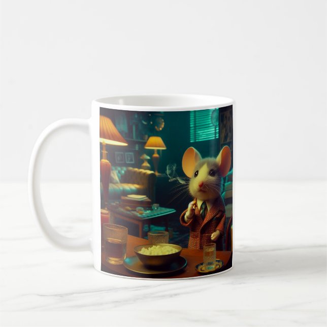 Mouse in his House  Coffee Mug (Left)