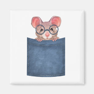 Mouse in pocket magnet