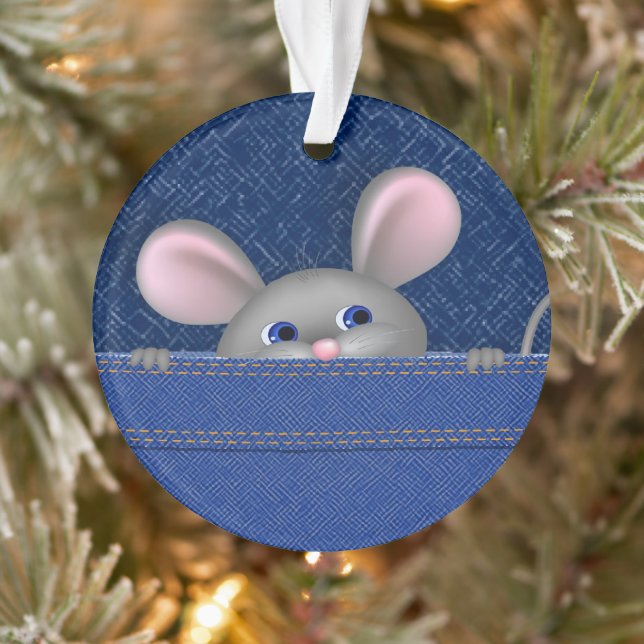 Mouse in Pocket Ornament (Tree)