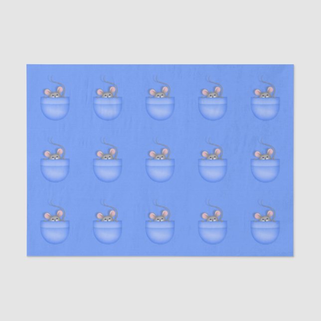 Mouse in Pocket Tissue Paper (Front)