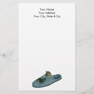 Mouse in Slipper Stationery
