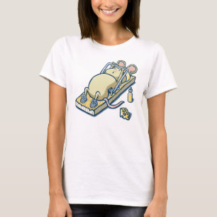 mouse in the gym funny t shirt designs
