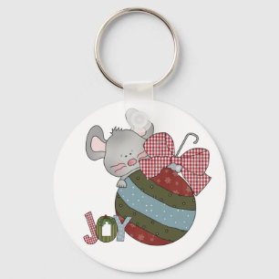 Mouse Joy Holiday T-shirts and Gifts Key Ring