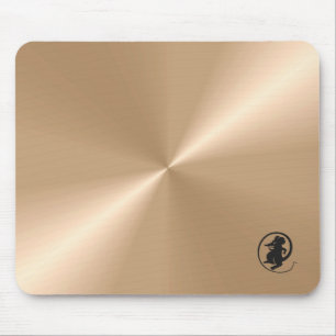 Mouse Logo on Nacre Metallic Mousepad