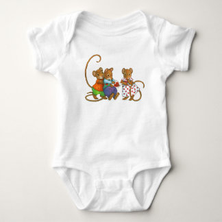 Mouse Love Note Baby Bodysuit